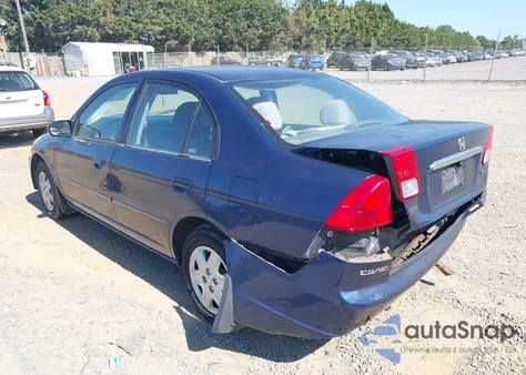 2003 Honda Civic Lx из США, поврежденный, VIN 1HGES16523L001406